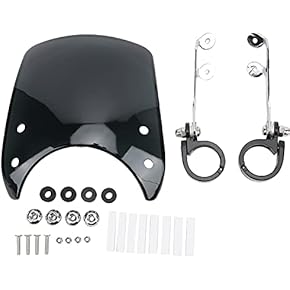 Windscherm Universele Motorfiets Voorruit 18x16.7 Inch Clear Grote Voorruit Motorfietsen Elektrische Auto Scooters Wind Koude Deflector winddeflector