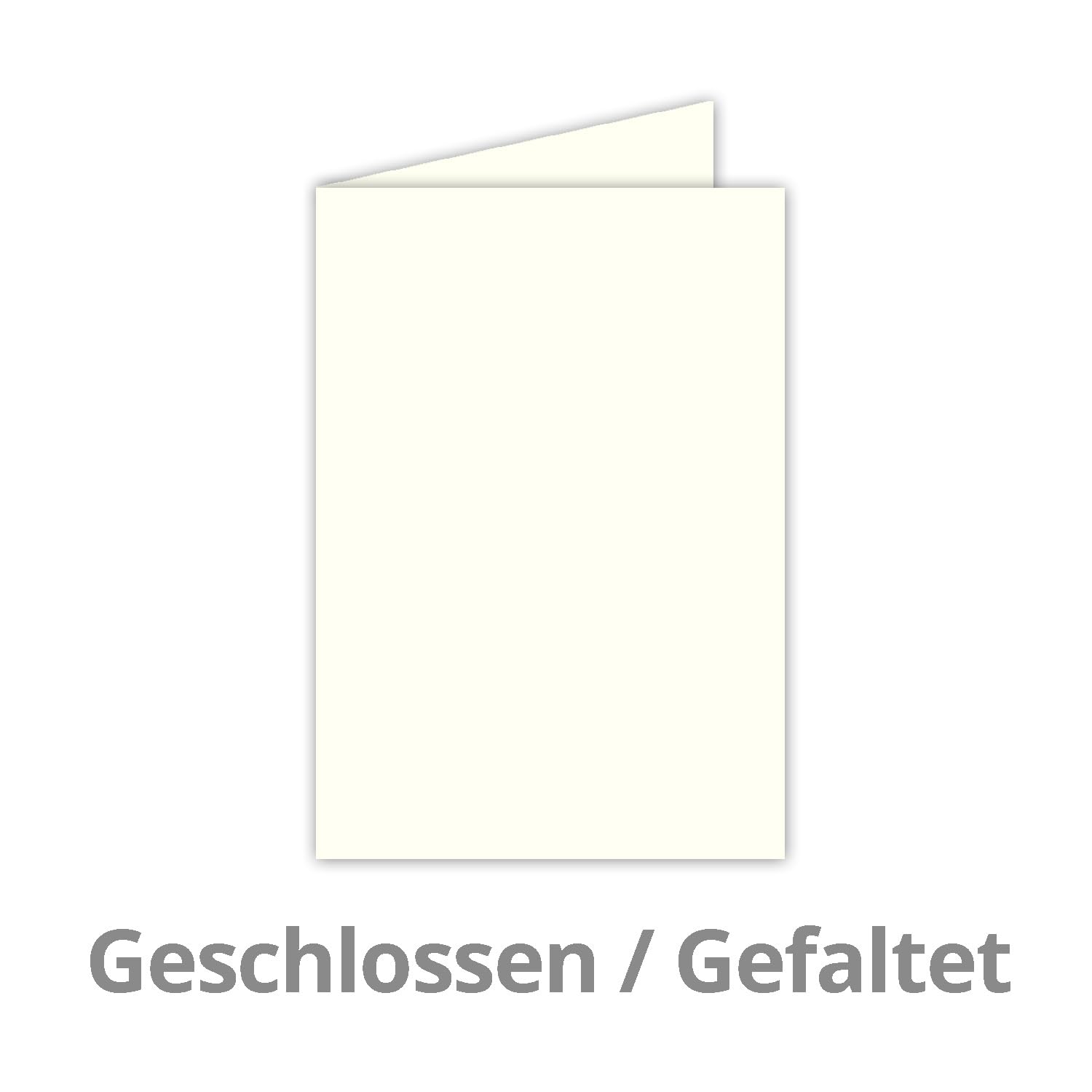 150x Falt-Karten DIN A6 in Natur-Weiß - Blanko - Doppel-Karten - 250 g/m²