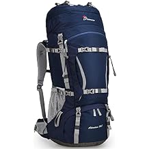 MOUNTAINTOP 70L Internal Frame Backpack Camping Backpacking Hiking Backpack for Men Women with Rain Cover