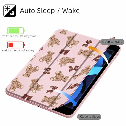 Étui ours iPad 10e génération transparent coque rigide avec support - 2