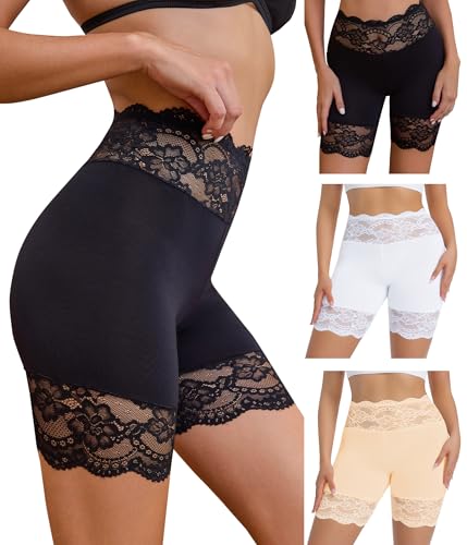 Image of Hibluco Slip Shorts For Under Dresses Anti Chafing Boyshort Women Underwear