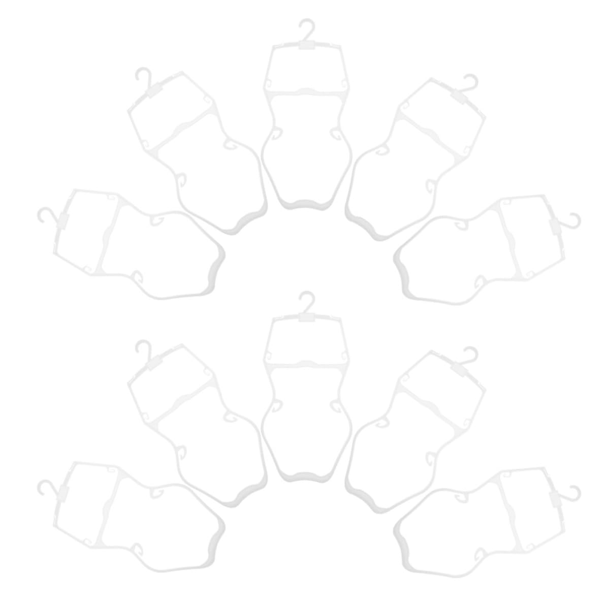 Percha para 10 Piezas, Perchas de Ropa para Trajes de baño con Forma de Cuerpo, plástico Blanco, para exhibición de Swimwear en Tiendas y hogar