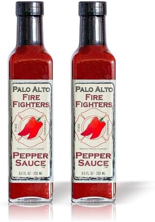 PALO ALTO FIRE FIGHTERS FIREFIGHTERS Firefighters Pepper Sauce, 8.5 OZ (Pack of 2)
