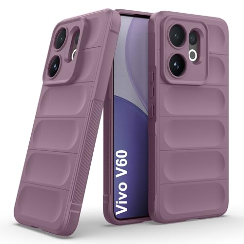 Image of Zapcase Back Case Cover for Vivo V60 | Compatible for Vivo V60 Back Cover | Liquid Silicon Magic Case with Camera Protection | Lavender