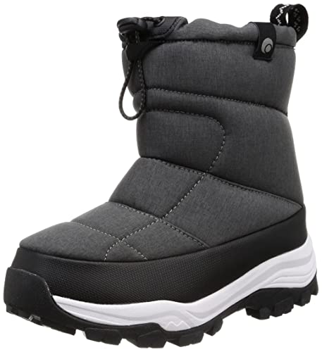 [ALBATRE] スノーブーツ ユニセックスブーツ 撥水 防水 軽量 AL-WPM1900 グレー 25.0 cm~25.5 cm