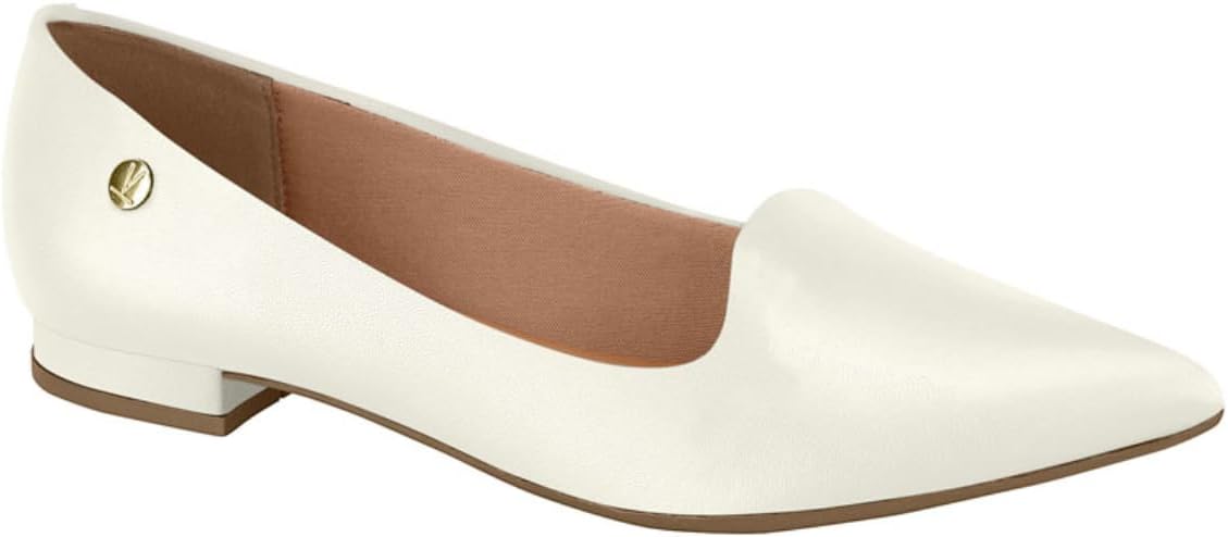 Sapatilha Vizzano Feminina Salto Baixo Bico Fino Pelica Off 526-1206.261.7286.35312 Sapatilha Vizzano Feminina Salto Baixo Bico Fino Pelica Off 526-1206.261.7286.35312
