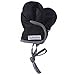 7AM Enfant Classic Mittens 500, Black/Grey, Large