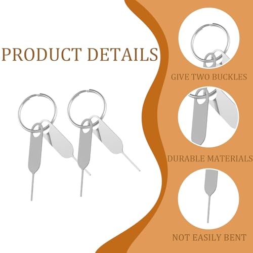 Image of 24Pack Sim Ejector Tool, Durable SIM Ejector Pin for Smartphones, Multi-Device SIM Tray Removal Tool for Travel Tech Maintenance
