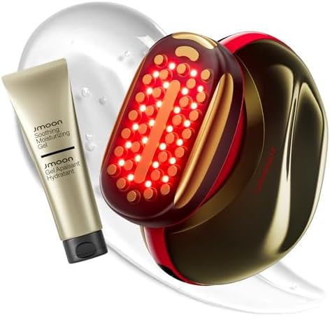 JMOON Microcurrent Facial Device, M30U Red Light Therapy for Face...