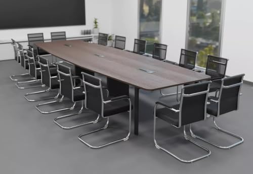 Image of Executive Conference Meeting Table for Office, Boardroom, Corporate Workspace, Team Discussions, Professional Office Furniture (MCT-086 LPB L8W4)
