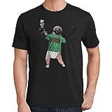 District Canvas Puppy Monkey Baby T-Shirt (Medium,Black)