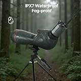 SVBONY SV406 20-60x80 Spotting Scope with Tripod, Equipped with SC001 WIFI Camera for Digiscoping, BAK4 Prism HD Spotter Scope, Waterproof & Fogproof Spotting Scopes for Target Shooting, Bird Watching - Image 7