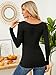 ZANZEA Womens Sexy Deep V Neck Top Front Wrap Long Sleeve Low Cut Ruched T Shirt Blouse Black US 14
