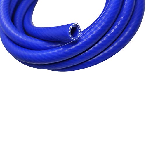 Silicone Hose Line 1-Ply Reinforced Universal 5/8" (16Mm) Id High Temperature 60 Psi Max Pressure 7/8" Od, 5 Feet #TOP3