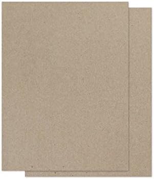 Brown Bag Paper - KRAFT - 8.5 x 11 - 65lb COVER - 100 PK