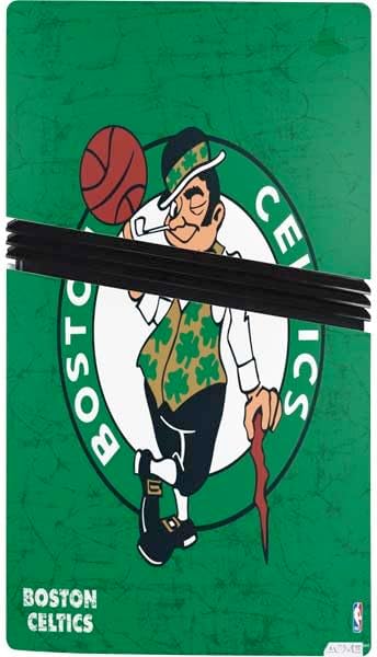 Skinit Decal Gaming Skin Compatible with PS5 Pro Bundle - Officially Licensed NBA Boston Celtics Green Primary Logo Design