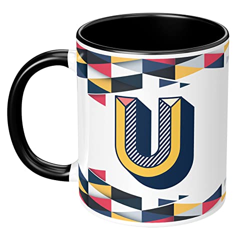 Image of NH10 DESIGNS 3D Colorful Alphabet Letter U Printed Coffee Mug for Girls Boys Friends Love Kids Best Gift for Birthday Anniversary Initial Letter U (Ceramic Tea Coffee Mug-350ml) - ABV3TM2 63