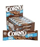 Corny Big, Barrita Sin Azúcares Añadidos Sabor Chocolate 0%, Más Grande, Más Chocolate, Textura Crujiente, Pack 24x40g