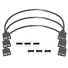 3pcs Micro Connector Addressable RGB Extension Cable 30cm Black RGB Strip 3Pin Extension Adapter