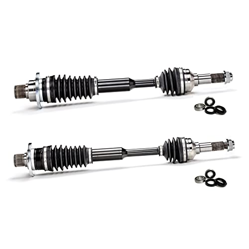 Monster XP Series Rear CV Axles & Brg Kits for Yamaha Rhino 450 & 660 2004-2009, Left & Right, Telescoping, Built Tough, 4340 Chromoly Steel, Direct Fit, Factory Length with 4
