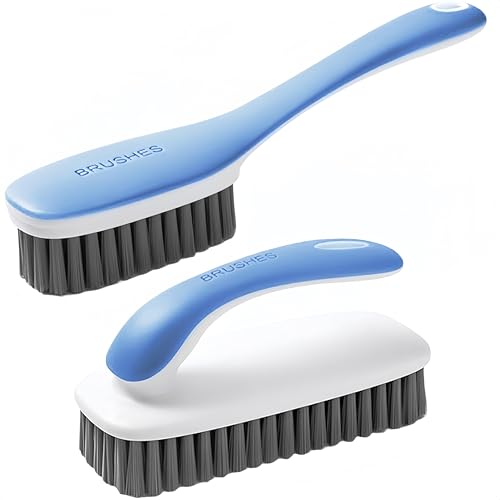 Scrub Brush for Stains-2 Pack Fabric Cleaning Brush,Laundry Stain Remover