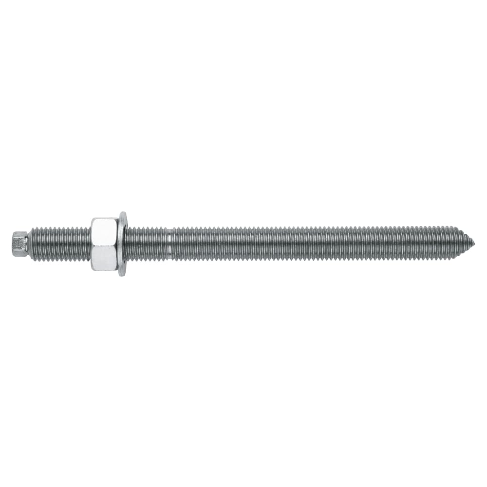 INDEX Tige filetée pour scellement chimique avec rondelle et écrou - Zingué 8.8 M8 x 110 - Boite de 10 - Cheville fixation