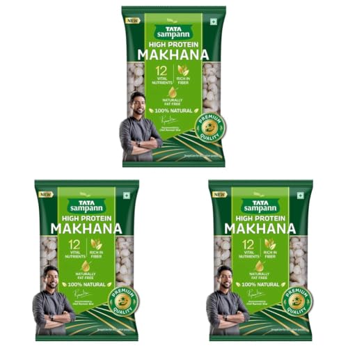 Image of Tata Sampann, Natural High Protein Makhana, 200g (Pack of 3)