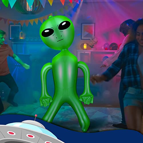Zhanmai 63 Inch Giant Inflatable Alien, Green Blow up Alien for Halloween by Zhanmai - Used condition - Image 4