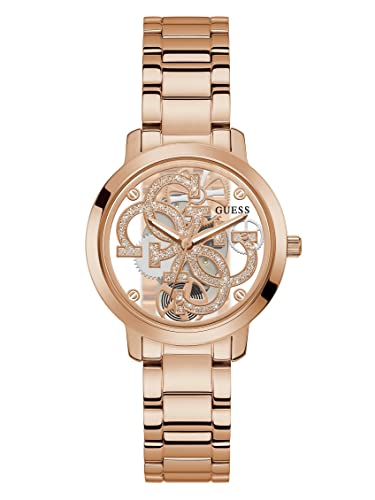 Guess QUATTRO CLEAR Ladies 36mm Rose Gold Tone Watch