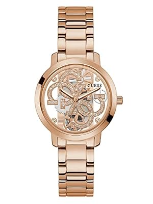 Guess Ladies Trend Clear 36 mm Watch, oro rosa, GW0300L3-AMZUK
