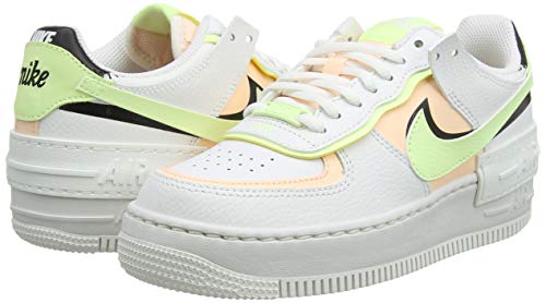 Nike Damen W Af1 Shadow Basketballschuh, Summit White Crimson Tint Black Barely Volt Summit White, 36 EU