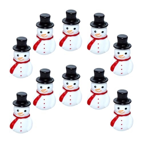 Mini bonhomme de neige en résine : 10 pièces Gatuida pour vos décors de Noël