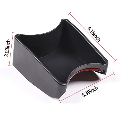 HAPPYHORSE Fit For Fiat 500 2011-2015 Car Central Control Handbrake Storage Box Tray Accessories (Not fit for 2015 500C and 2015 500 POP)