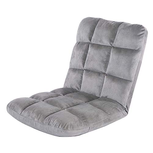 Canapé de loisirs paresseux gris et chaise d'ordinateur pliable de sol