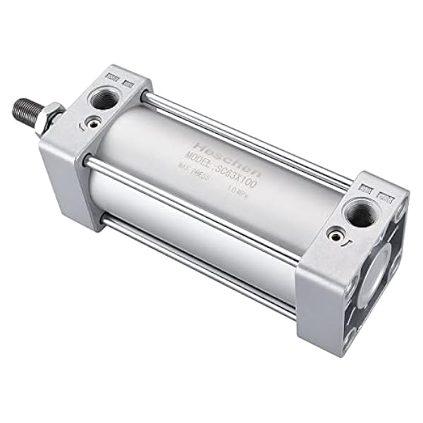 Heschen Pneumatisk standardcylinder SC 63-100 PT3/8 port 63 mm borr 100 mm slag dubbelverkande