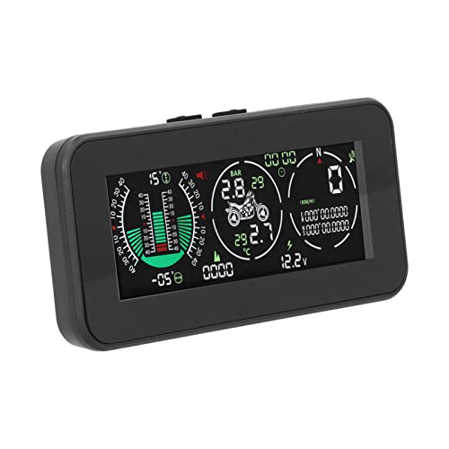 Head Up Display GPS Per Moto E Auto – Allarme Velocità, Monitor Pressione Pneumatici E Angolo Di Rollio, Schermo HD A Colori, Impermeabile