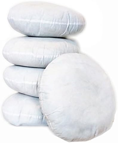 Exports 32" Round Pillow Sham Stuffer, Round Cushion Filler, Polyester Fiber Pillow Insert, Single Piece
