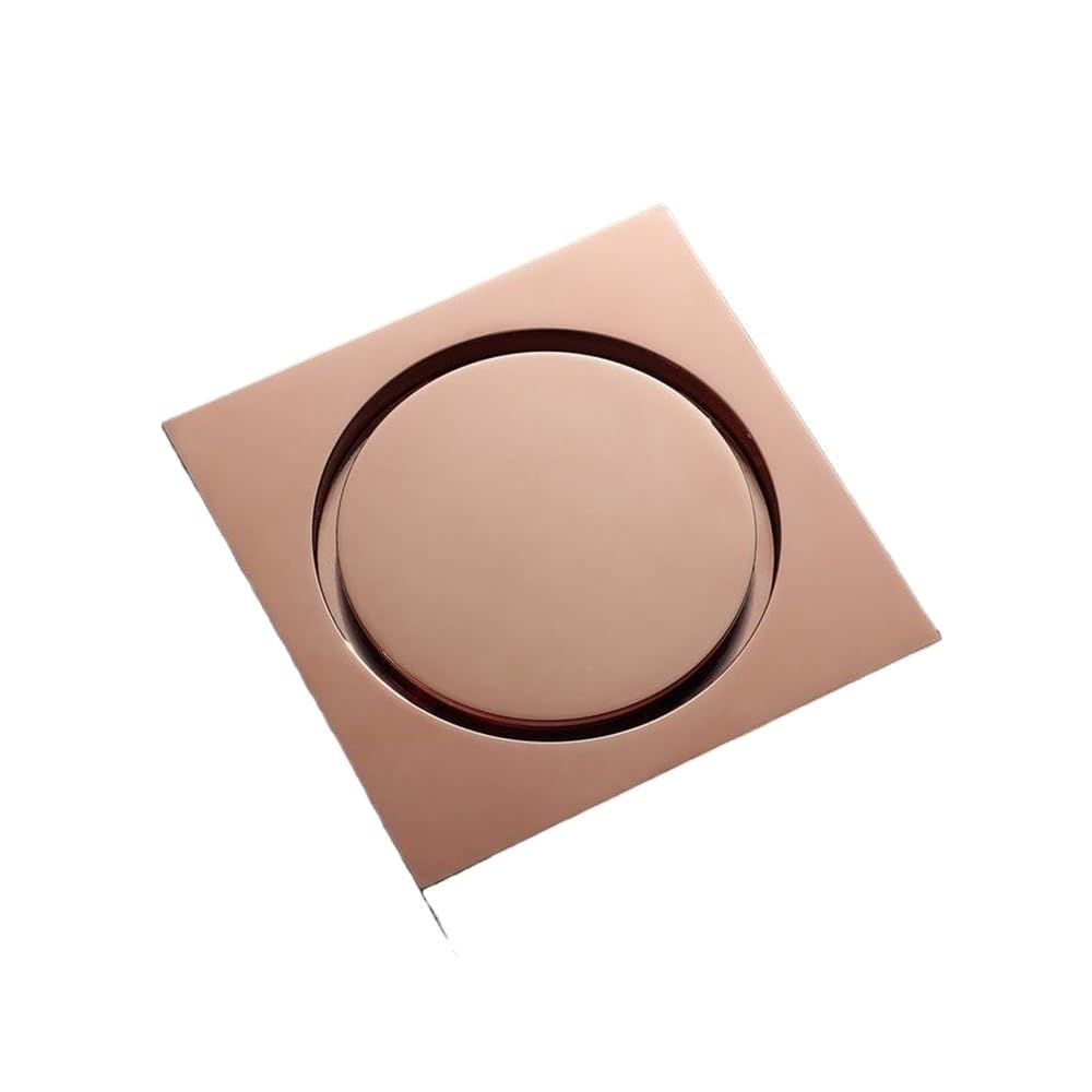 Jobaojiang C Bathtub Drain Stopper Bathroom Brass Floor Shower Drain Waste 10Cm Floor Drainer Square Toilet Drainage(C)