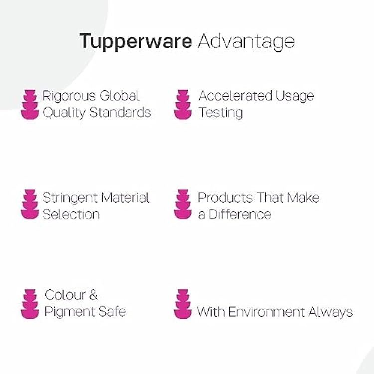 Tupperware Tropical Plastic Container Set, 230ml, Set of 4, Multicolour, Assorted