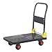 Produktbild Einkaufswagen Schönheitssalon Cart Trolley Kompakte Faltplattform Truck Heavy Duty, Lieferservice Hand LKW Haushalt Warenkorb auf Rädern, Business Trolley Dolly (Farbe: groß) Trolly (Color : Large)