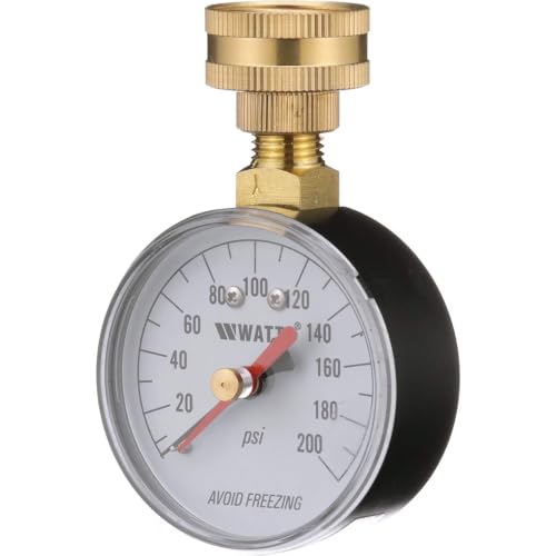 Watts Water Pressure Test Gauge 3/4" HT Hose Connection 0-200 psi