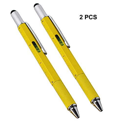 Multi-word 6 in 1 Multi Function Tool Ballpoint Pen with Ballpoint, Ruler, Screwdriver