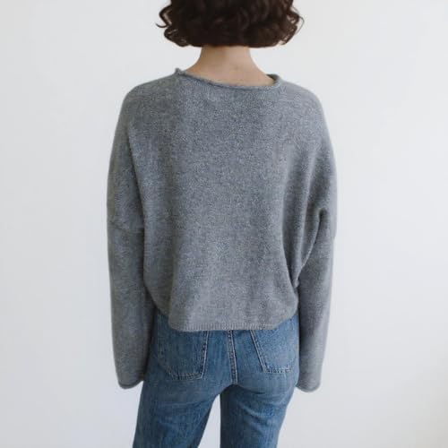 Image of Women Y2k Knitted Cardigan Long Sleeve Button Down Sweater Lightweight Casual Cardigan Loose Fall Streetwear