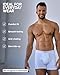 DANISH ENDURANCE Mens Underwear, Viscose from Bamboo Boxers for Men, Boxer Briefs Pack, Ropa Interior Hombre, Calzoncillos