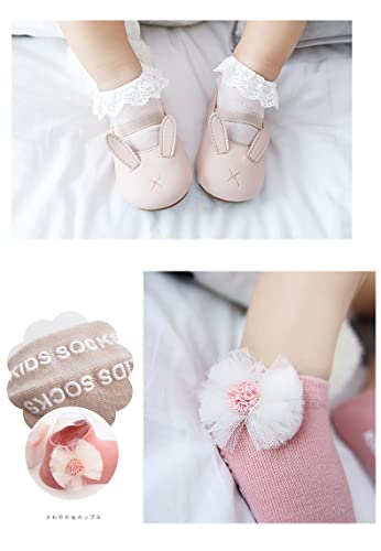 Chaussettes en coton pour bébé fille avec finitions de qualité - 4