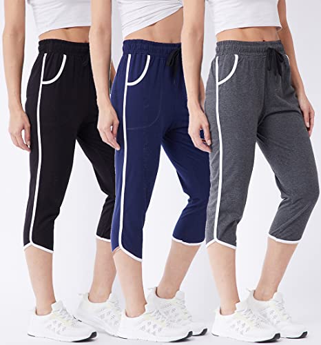 Image of Modeve Women Cotton Blend Pack of 3 Track Pant