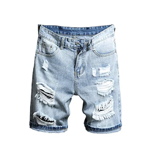 Short en jean à trous masculins parfait pour vos terrasses et vacances d'été