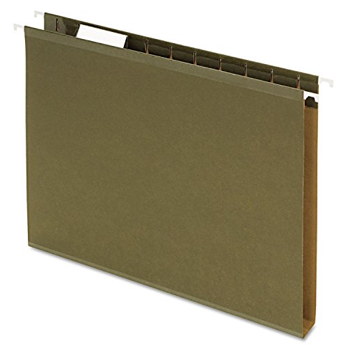 Pendaflex 04152X1 Reinforced 1" Extra Capacity Hanging Folders, Standard Green by Pendaflex - Used condition - US$17.26