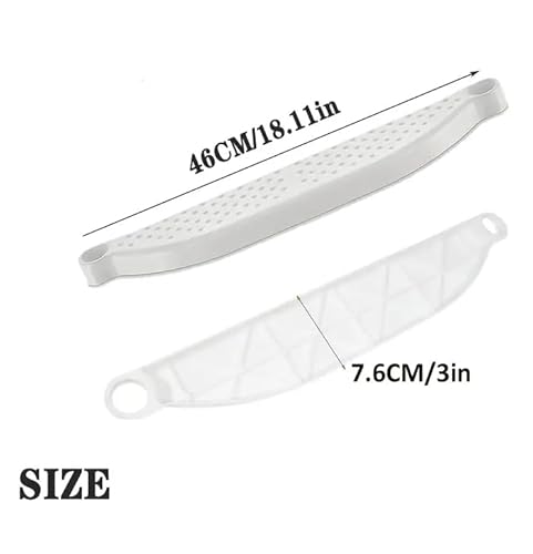 HANQ Hochstuhl-Fußstütze,Verstellbare Fußstütze Stabile Fußbank für Kinderstuhl Rutschfeste Fußstütze Kompatibel mit IKEA Antilop-Stühlen, Hochstuhl Zubehör (Weiß Fußstütze)