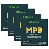 Kit Com 04 Jogos De Cordas Para Violão Nylon Giannini Cristal Prata Média